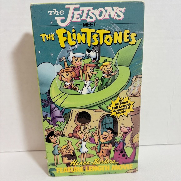 Hanna-Barbera Other - The Jetsons Meet The Flintstones 1989 VHS w/ Slip Sleeve Hanna-Barbera
